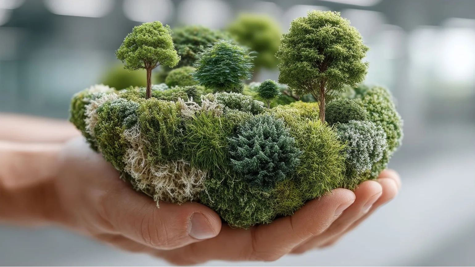 Naturaleza regenerativa en manos